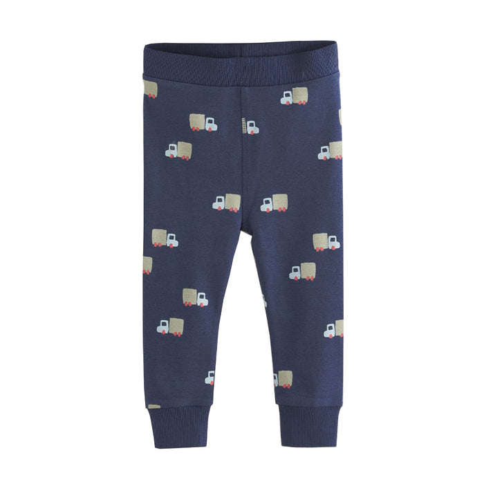 NXT Blue Boy Truck Printed Trouser