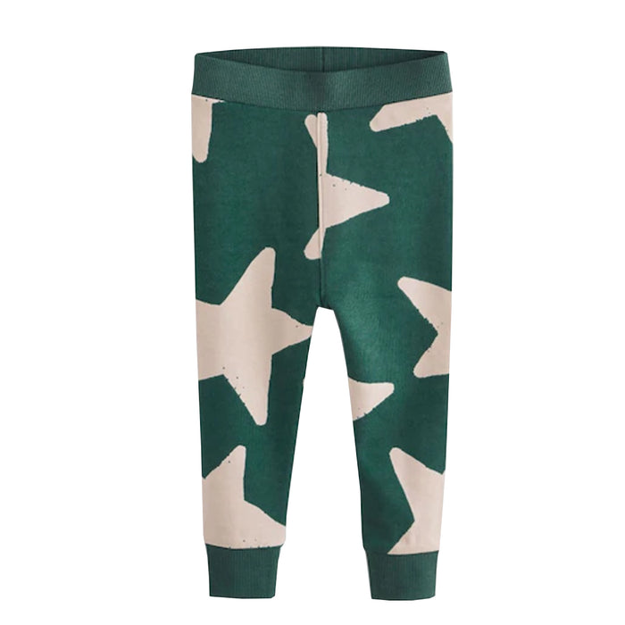 NXT Boy Green Trouser Off-white Star Printed