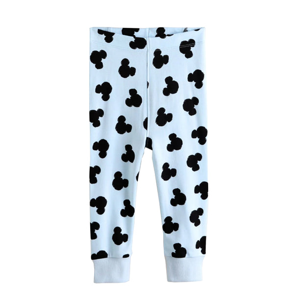 NXT Boy Sky Blue Mickey Face Printed Trouser