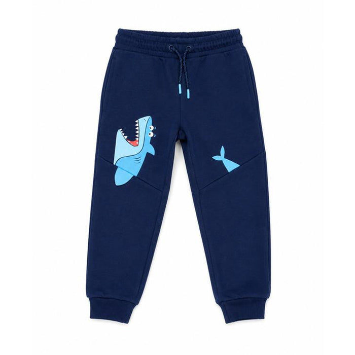 CA Boy Blue Shark Printed Inner Fleece Trouser