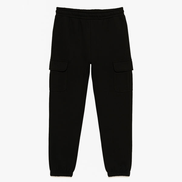 Boy Black Grip Inner Fleece Trouser
