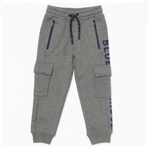BR Boy Grey Blue Ridge Inner Fleece Jogger Trouser