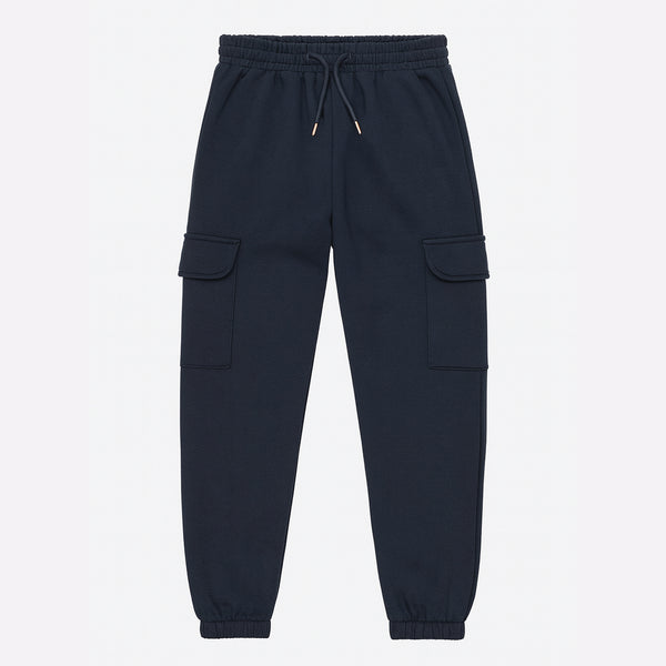 Boy Black Cargo Trouser