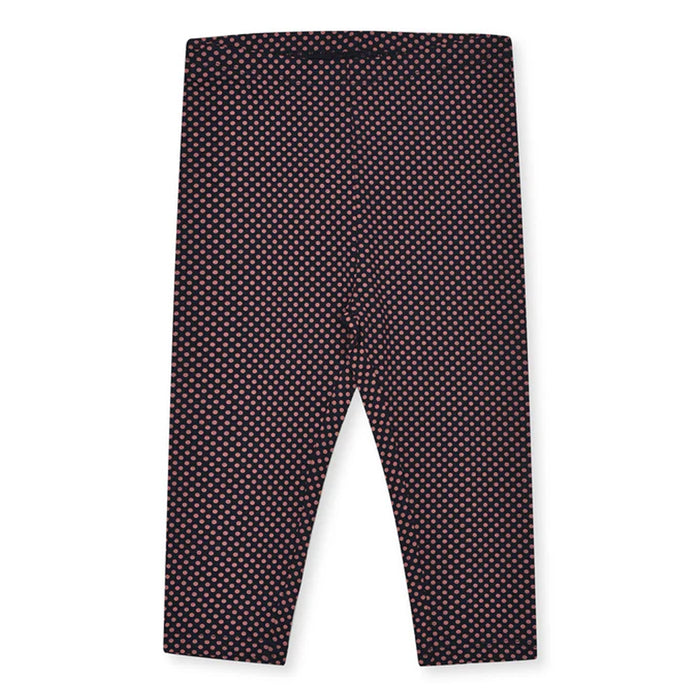 Mo Girl Brown Dotes Printing Tights