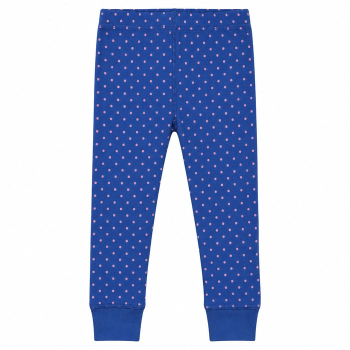 KI KO Girl Blue Pink Doted Tights
