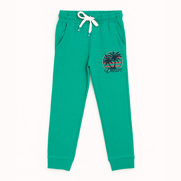 KC7 Girl Summer Dream Printed Green Trouser