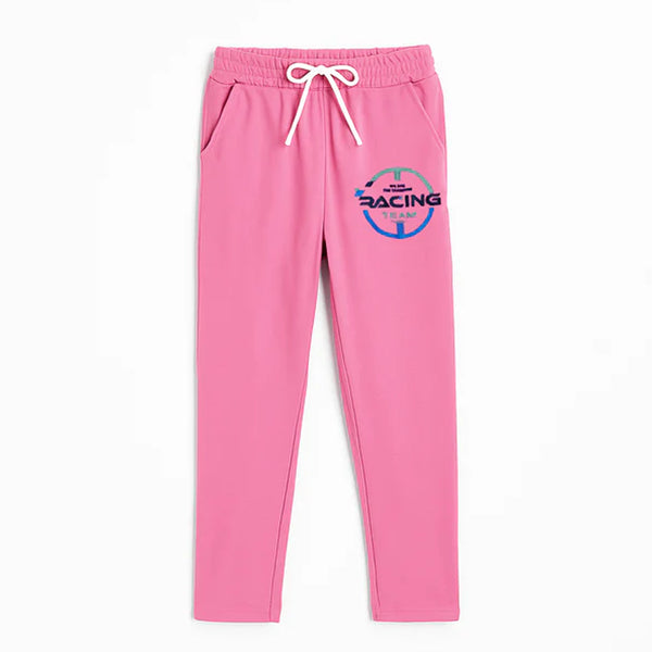 KC7 Girl Racing Team Printed Pink Trouser