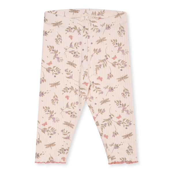 HM Girl Cream Color Flower Printed Capri