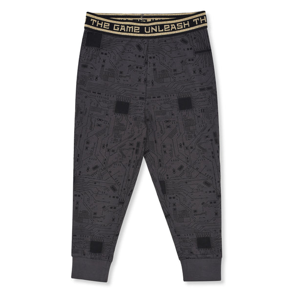 NXT Girl Black Mother Board printed Trouser