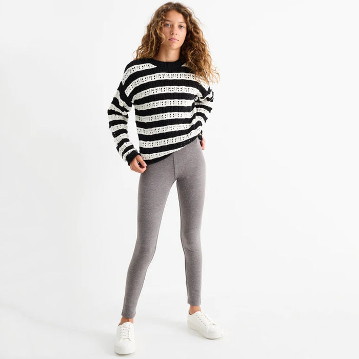 CA Girl Grey Inner Fleece Winter Tights