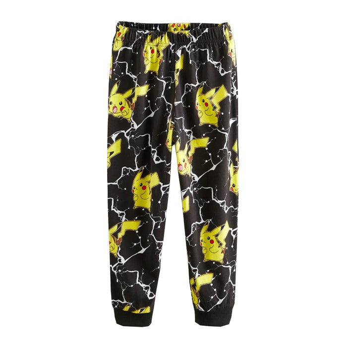 Boys Black Pokemon Printed Trouser