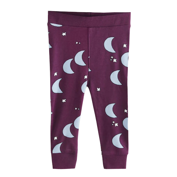 NXT Girl Purple Trouser Star And Moon Printed