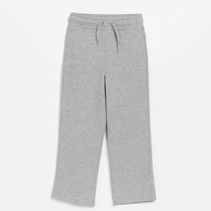 Girl Gray Inner Fleece Plazo Trouser