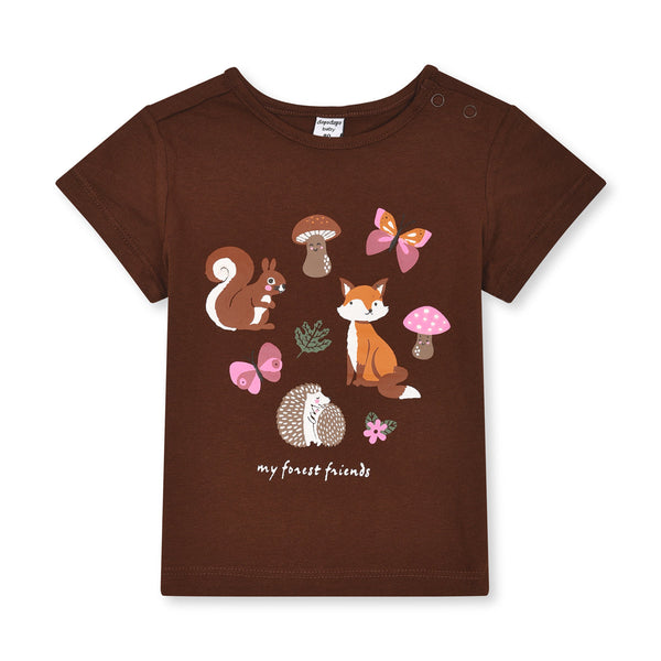 DOPO Girl Brown My Forest Friends Print