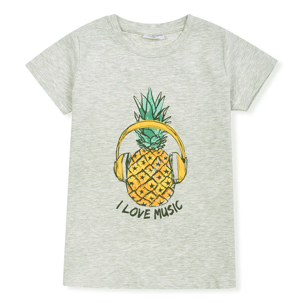 SALT & PEPPER Boy Pineapple Printed T-Shirt