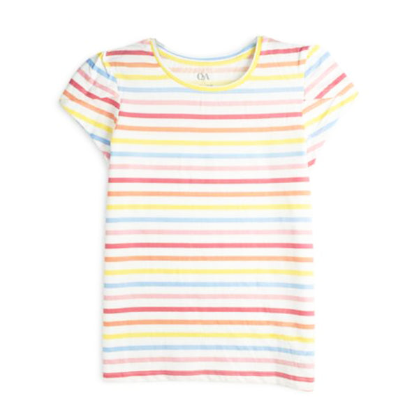 CA Girl Colorful Lining T-Shirt