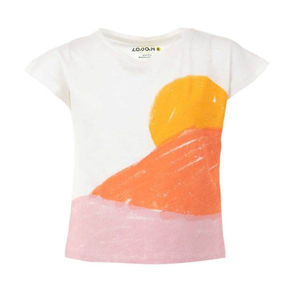 LOS Short Sleeves Jersey Organic Cotton With Sun Rise Printed T-Shirt