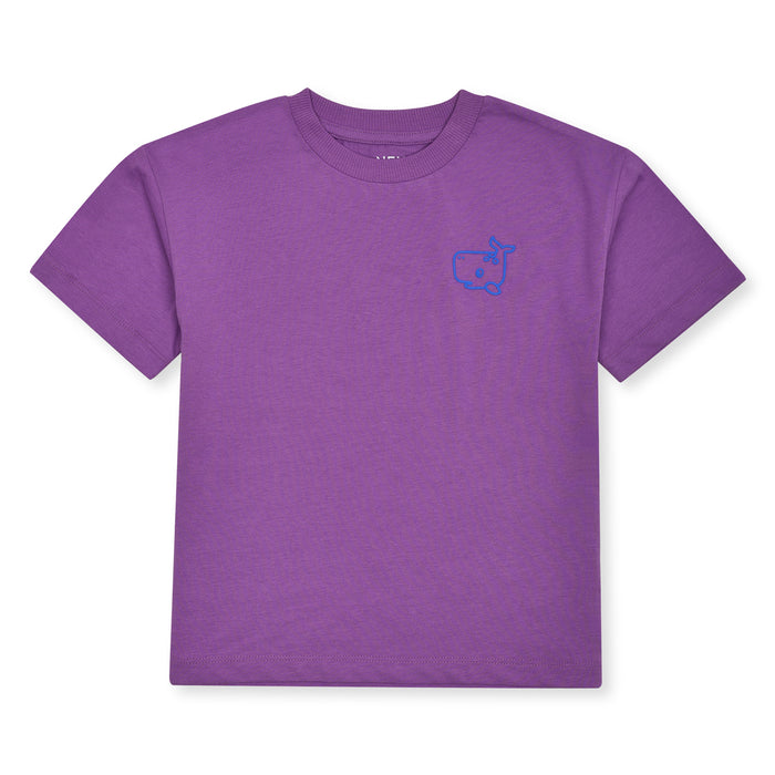 NXT Girl Whale Embossed Purple T-Shirt