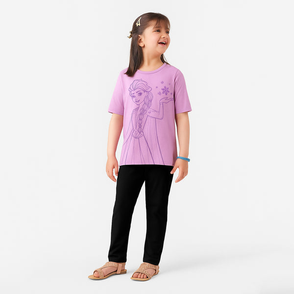 HM Girl T-Pink Barbie Print T-Shirt