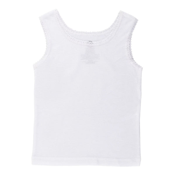 Girl White Color Camisole