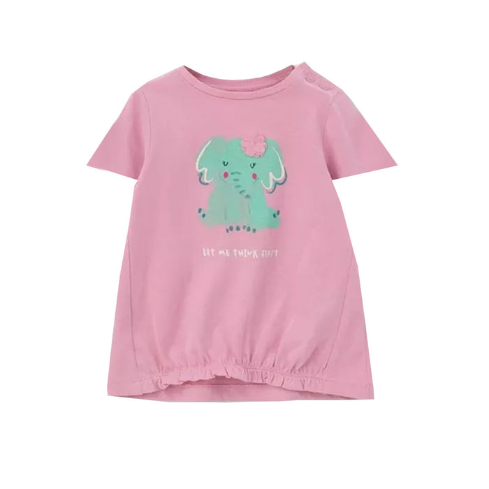 SOLIVER Pink T-Shirt With Elephant Print