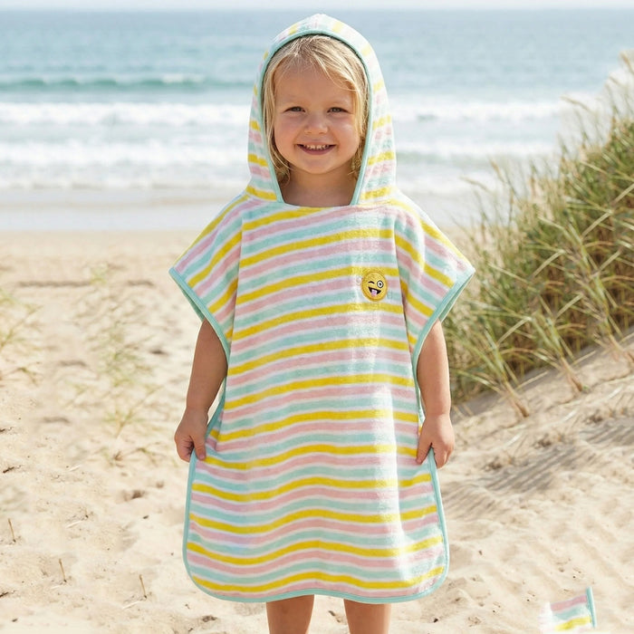 Smile Premium Cotton Kids Ponchu – Quick Dry & Super Absorbent