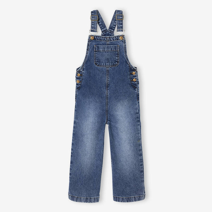 Girl Blue Front Pocket Dungaree