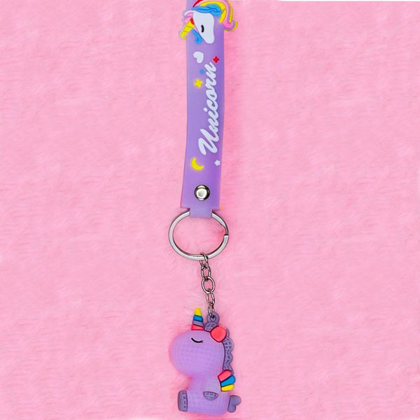Cute Unicorn Keychain (Purple)