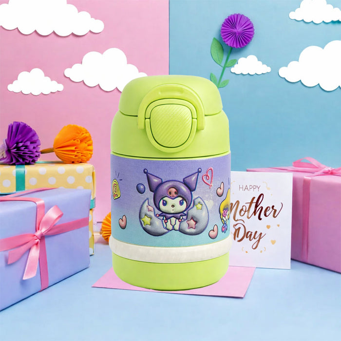 Green and Puple Vaccum Flask Water Bottle