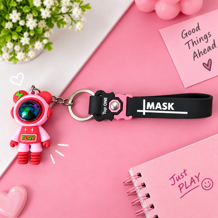 Cute Astronaut keychain (red)