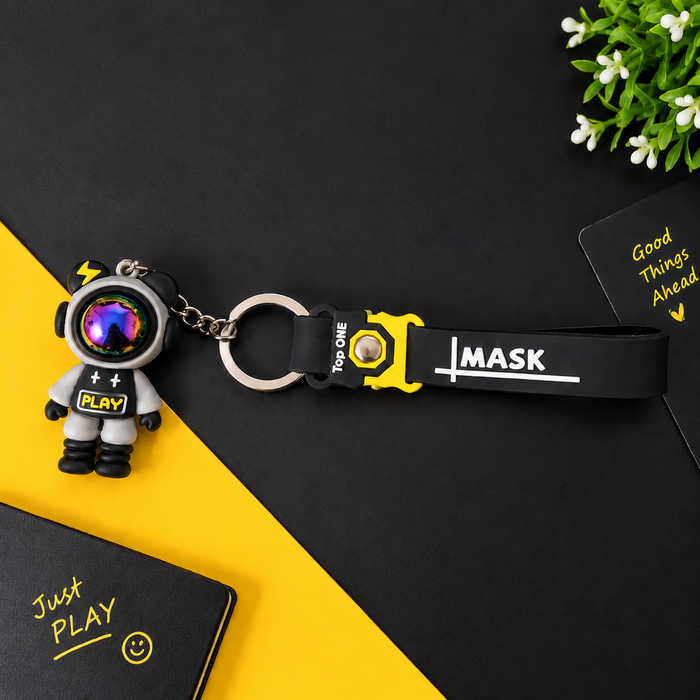 Cute Astronaut keychain (black)