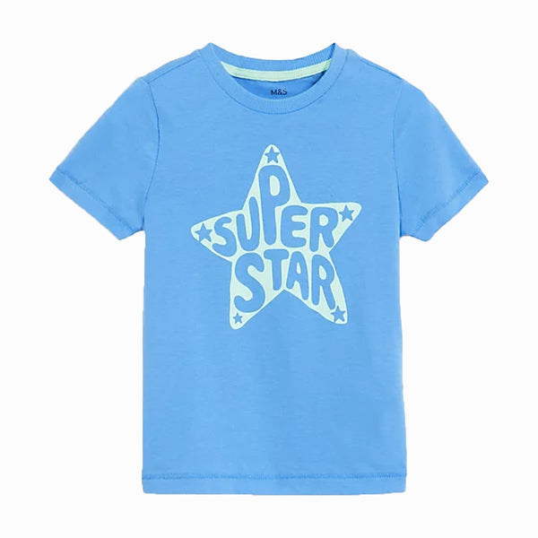 MS Boy Super Star Design T-Shirt