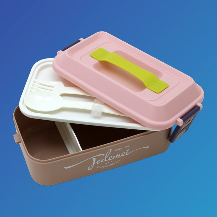 KIDS Plastic Lunch Box With 2 Spoons