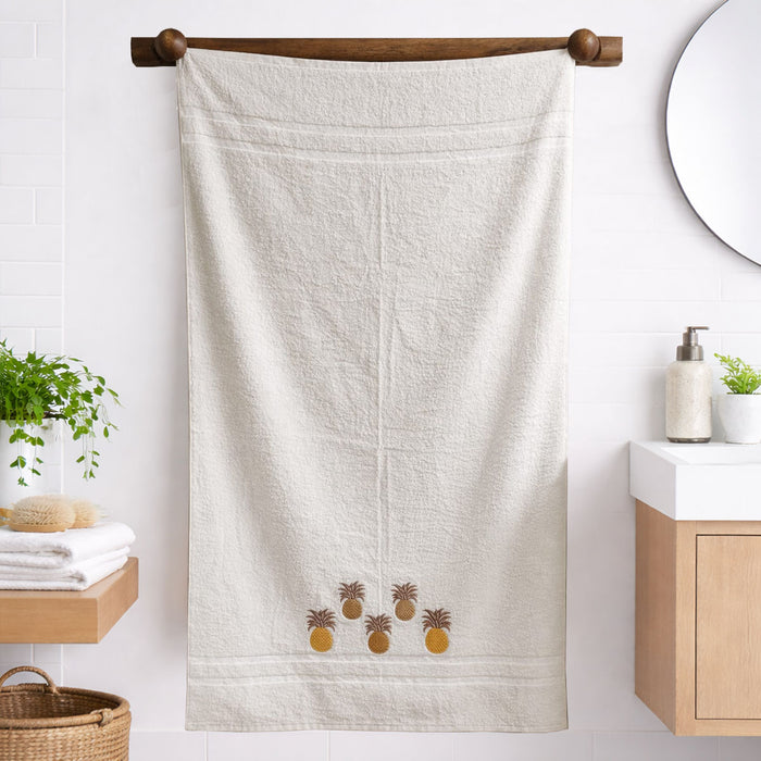 Pine Apple Embrouidery Bathing Towel