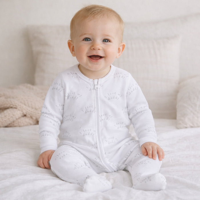 TGT Boy White I Love My Mummy Printed Romper